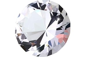 BSTKEY Presse-papier en cristal diamant – Ornement en verre pour photographie, décoration de fête de mariage, décoration étincelante de lumière du soleil (100 mm)