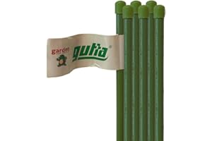 Gutta Bambooplast - Supporto per piante, Sostegno per piante, Canna da giardino Ø 11mm, Canne di bambu, Rivestimento PVC, Bastoni orto (5, 120)