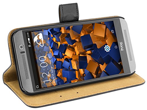 Preisvergleich Produktbild mumbi Ledertasche im Bookstyle für HTC One (M9) Tasche