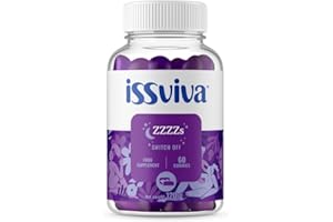 ISSVIVA MENOPAUSE Issviva Gummies Sleep Aid Menopause & Perimenopause Supplements with Vitamins for Women - Raspberry Flavoured, 60 Gummies - 120g