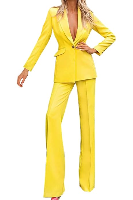 Tweedelig Pak Voor Dames Dames Tweedelig Pak 2024 Business Jas