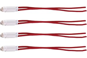 ZOREI Lampada Led 220V 0.5W, Compatibile Con Vimar Plana, Compatibile Con Vimar Arkè (4 PCS, Rosso)