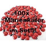 glücksbringer basteln pinterest 100x Glücksbringer Marienkäfer selbstklebend