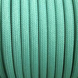 Cable eléctrico trenzado, color verde turquesa