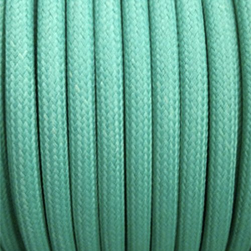 Cable eléctrico trenzado, color verde turquesa