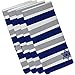 Produktbild E von Design n4shn567bl20gy1 Deko Urlaub Serviette, Streifen, (Set von 4), 48,3 x 48,3 cm Royal Blau