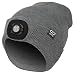 Produktbild Mütze-Beanie Farbe grau mit LED Licht/Lampe unisex, onesize, 3 Stufen dimmbar, waschbar, Lampe entnehmbar | für camping und Arbeiten im Dunkeln | Marken Qualität von GORILLA