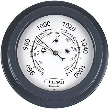 ClimeMET CM4300 Dial Barometer - from The ClimeMET Weather Dial Range (Slate Grey)
