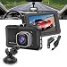 Produktbild SSCJ Dash Cam, 1080P, 3-Zoll-Full-HD-Auto-Dashboard-Kamera, Metallgehäuse mit Nachtsicht, WDR, 140 ° Weitwinkel-G-Sensor, Bewegungserkennung