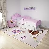 Infantastic Kinderteppich mit Eulen von S bis XXL in bunten Farben aus widerstandfähigem Polyester mit 7 mm Höhe - 4