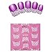 French Nail Art Stickers - TOOGOO(R)New 3D Transfer Lace Design Nail Art Stickers Women Fashion Manicure Nail Polish Decals Tips Makeup-XF866