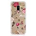 Produktbild Galaxy A8 2018 Hülle Case, Samsung Galaxy A8 2018 Hülle Case, Anlike Malerei Muster Schutz Etui Soft Premium-TPU Durchsichtige Schutzhülle Backcover Slimcase für Samsung Galaxy A8 2018 - Wildrose
