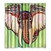 Produktbild dalliy Custom ART Colorful Elephant Duschvorhang Polyester 167 cm x 183 cm, Polyester, e, 168 x 183 cm