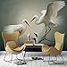 Produktbild YUANLINGWEI Fototapete Tapeten Moderne Benutzerdefinierte Jeder Größe 3D Tier Vogel Familie Muster Foto Wandbild Wallpaper Hintergrund Für Bettwäsche Raum,100Cm (H) X 200Cm (W)