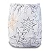 iZiv(TM) Newborn Organic Infant Waterproof/Adjustable/Reusable/Washable Pocket Cloth Diaper Fit Babies 0-3 Years(Star)