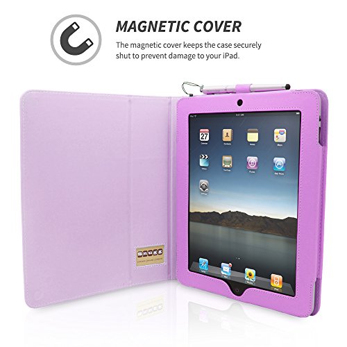iPad 1 Hülle (Lila), Snugg – Smart Case mit lebenslanger Garantie + Sleep / Wake Funktion - 4
