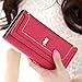 Produktbild Prafa Damen Mädchen Rot Geldbörsen Geldbeutel Portemonnaie Brieftasche Kreditkartenetui Wallet Lang Mit Eule