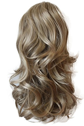 PRETTYSHOP 14" & 110g Hair Piece Ponytail Extension Straight Light Curled Nature Looking Heat-Resisting Different Colors (ash blonde H104_16)