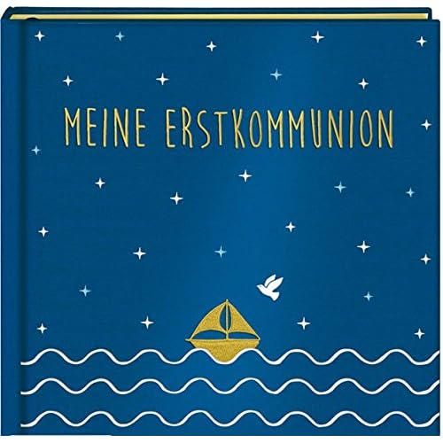 Eintragalbum - Meine Erstkommunion - Satin blau