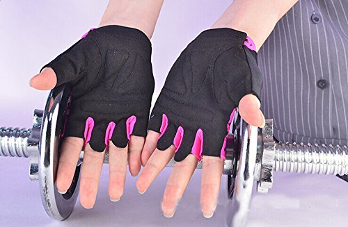 BOODUN Fahrradhandschuhe, Fahrradhandschuhe Fitness und Trainingshandschuhe Fitness handschuhe Radsporthandschuhe Half Finger Outdoor Sports für Damen - 6