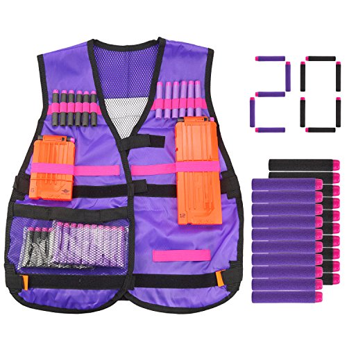 Tactical Vest Kit with 20PCS Soft Bullets for Nerf N-Strike Elite Series reviews Tactical Vest Kit with 20PCS Soft Bullets for Nerf N-Strike Elite Series