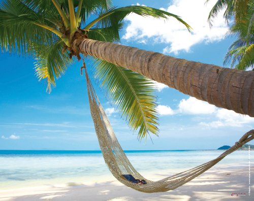 Mousepad - Palme - EPDM-Kautschuk, fest, elastisch, abriebsicher, PVC-frei - Grösse 24x19 cm