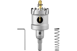 CSOOM Scie-cloche en carbure de tungstène haute performance, coupe-trous TCT. Acier inoxydable et grille métallique sont le choix idéal (35mm)