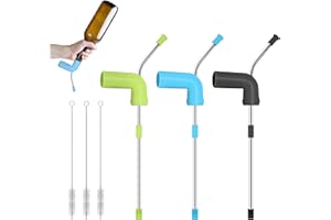 Nizirioo 3 Pcs Bier Schnorchel Bierschnorchel, Bierzapfer Party Spender Bierspender, Bier Bong Trichter Mit 3 Reinigungsbürsten Für Home Bar Club