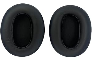 TECINITY Cuscinetti auricolari per Sony WH-XB910N cuffie, Cuscinetti Cuffie per Sony WHXB910N, Morbida Pelle Proteica (Nero)