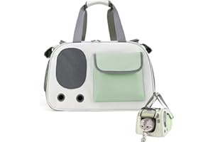 FOGARI Sac de transport pour chat et chien - Boîte de transport pliable pour chat, chien et chat - Avec sac multifonction - Pour chiens de petite taille - 45 x 26 x 28 cm