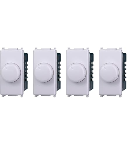 Vimar Plana 3-fach Abdeckplatte, Technopolymer, Weiß, 10 Stück – Für Schalter & Steckdosen, Modulares System