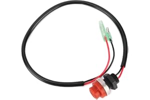 ARAMOX Interruptor de Parada de Arranque, Interruptor del Motor Fueraborda Interruptor de Botón Sin llave para Motor Fuera de Borda Marine Boat Yatch