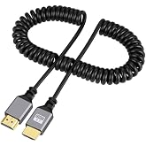 Hdmi Spiral Yaylı Uzayabilen FullHd 4k 60Hz Uhd Kablo (0.5-2 Metre)