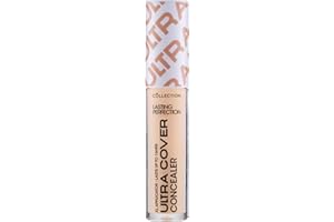 Collection Cosmetics Lasting Perfection Ultra Cover Concealer, Up to 16hr Wear, XL Applicator, Cashew Warm, 5.5ml