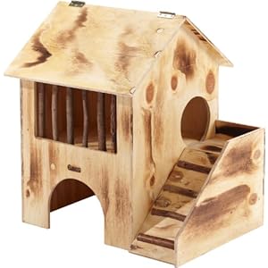 Elmato 10588 Hasenturm Benny, 2-stöckig m. Treppe