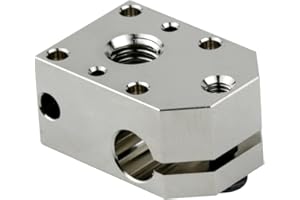 HOCENWAY 3D-Drucker 500 ℃ Hochtemperatur-beschichtetes Kupfer Heizblock kompatibel mit Phaetus Dragon Hotend Standard High Flow Extruder Zubehör (beschichteter Kupfer-Heizblock)