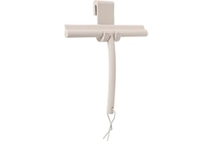 ‎BLOMUS Blomus Duschabzieher -VIPO- Duschwischer mit Halterung 24 cm breit Abzieher aus Silikon für Dusche, Badezimmer Fensterabzieher Scheibenabzieher Moonbeam (69201)