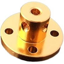 4 Stück M3 Flanschkupplung | ID 3mm AD 10mm | Galvanisiert Eisen Motor Wellenkupplung