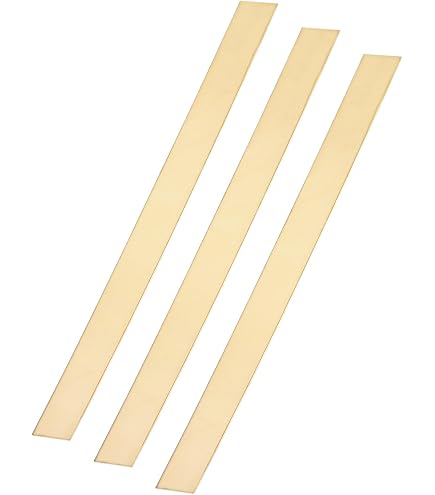 Barre Carrée Laiton C360 3x3mm - Longueur 30cm - Pour Artisanat Et Décoration