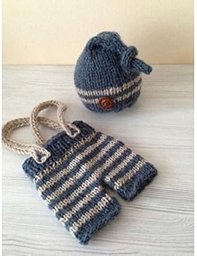 Hibote neugeborene Baby M?dchen Jungen H?kelarbeitknit Kost¨¹m Foto Fotografie Prop Outfits
