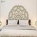 Produktbild Mandala Blumenmuster Wandaufkleber Schlafzimmer Kopfteil Wandtattoo Morak Stil Kunstwand Mädchen Zimmer Aufkleber H631 Violett 118x57cm