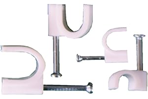 Voltman VOM512240 Boîte de 200 attaches Diamètre 4/6/8/10 mm Blanc