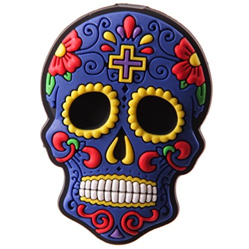 Kühlschrank Magnet Tag der Toten 4er Set Totenkopf Küchen Memo Soft Memo Soft Pinnwand - 2