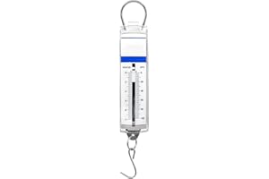 Utoolmart Stainless Steel Panel Spring Balance Scale Range 1N Acrylic Body S-Shaped HookMechanical Experiment Instrument for Labs Teaching Activities 1pcs