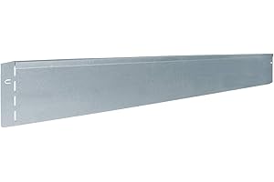 bellissa Rasenkante aus Metall - 7002 - Stahlblech feuerverzinkt, silberfarbig - 118 x 13 cm, Nutzlänge 17,25 m - Mit patentierter Verbindungstechnik
