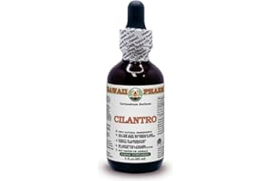 Hawaii Pharm Europe Cilantro (Coriandrum Sativum) Dry Leaf Alcohol-Free Liquid Extract Glycerite 60 ml