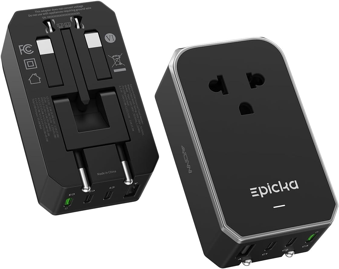 Prise en Main & Utilisation au Quotidien : EPICKA Global Travel Adapter Air 40W PD snabb