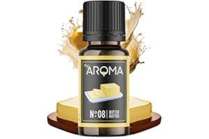 ‎MY AROMA myAROMA Flavour Drops, Butter 10ml, Natürlich Liquid Aroma ohne Künstliche Farbstoffe, Vegan Flavor Drops Zuckerfrei, Kalorienfrei Lebensmittelaroma zum Backen, Essen und Trinken, No. 08