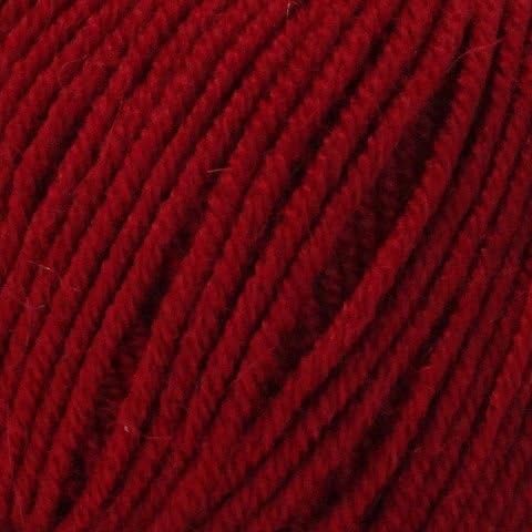Rooster Yarns 50 g 50 Percent Baby Alpaca / Merino Almerino DK Cherry 213, Dark Cherry Red