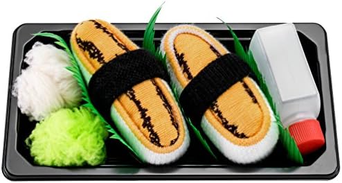 Rainbow Socks - Woman Man Sushi Socks Box Tamago - 1 Pair